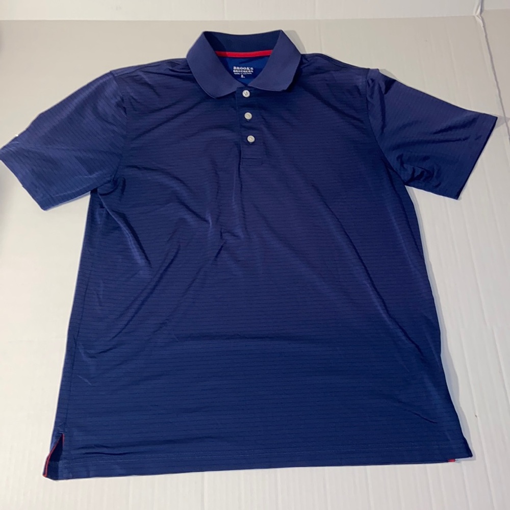 Brooks Brothers Men’s Large Short Sleeve Blue Polo Shirt
